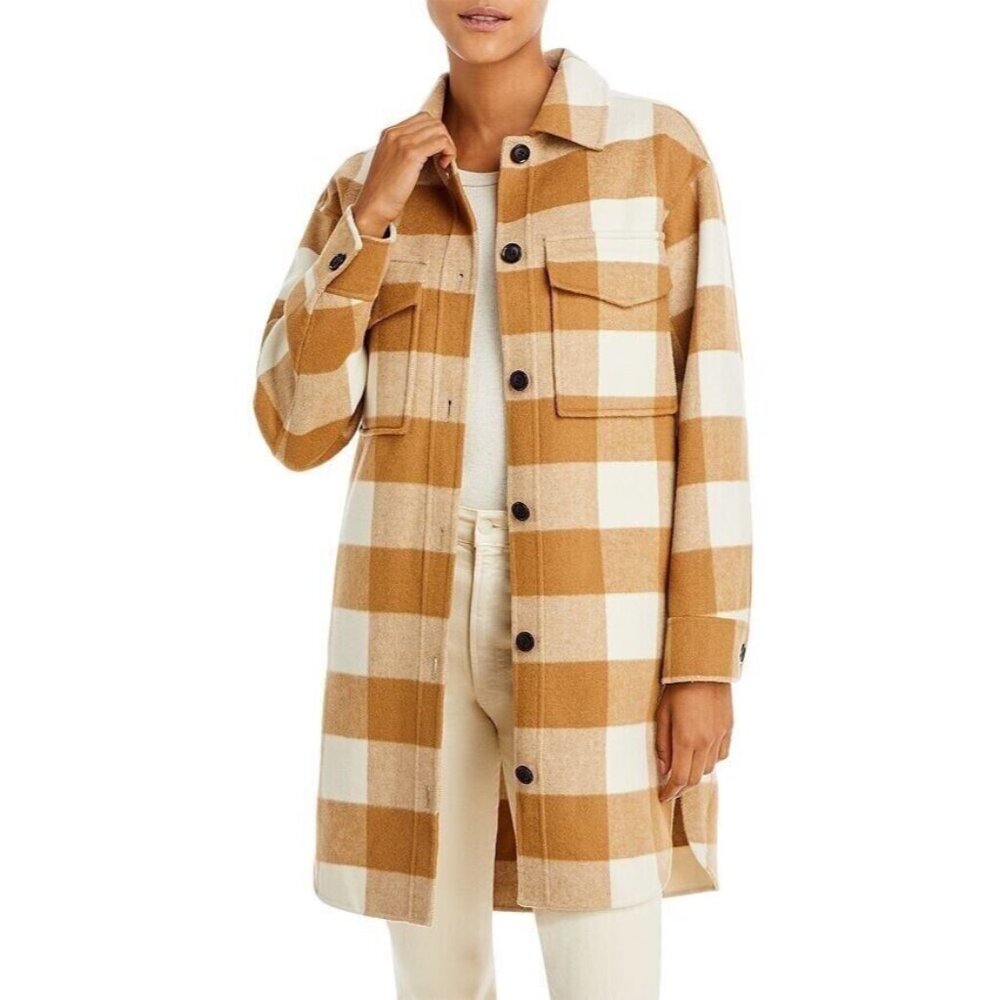 Rails Jaro Buffalo Check Shacket Womens S Ivory C… - image 2